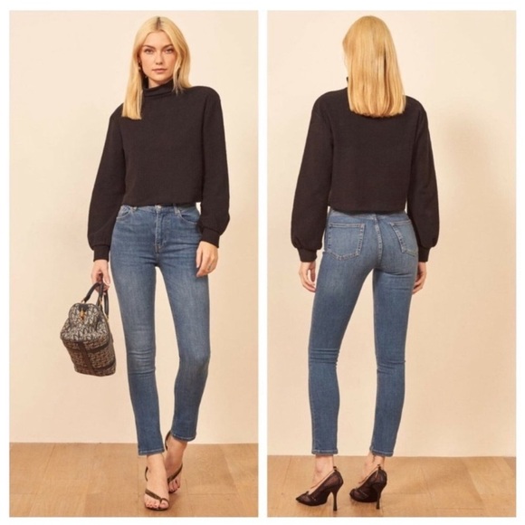 Reformation Denim - Reformation High & Skinny Women’s Denim Jeans in Havana Size 24